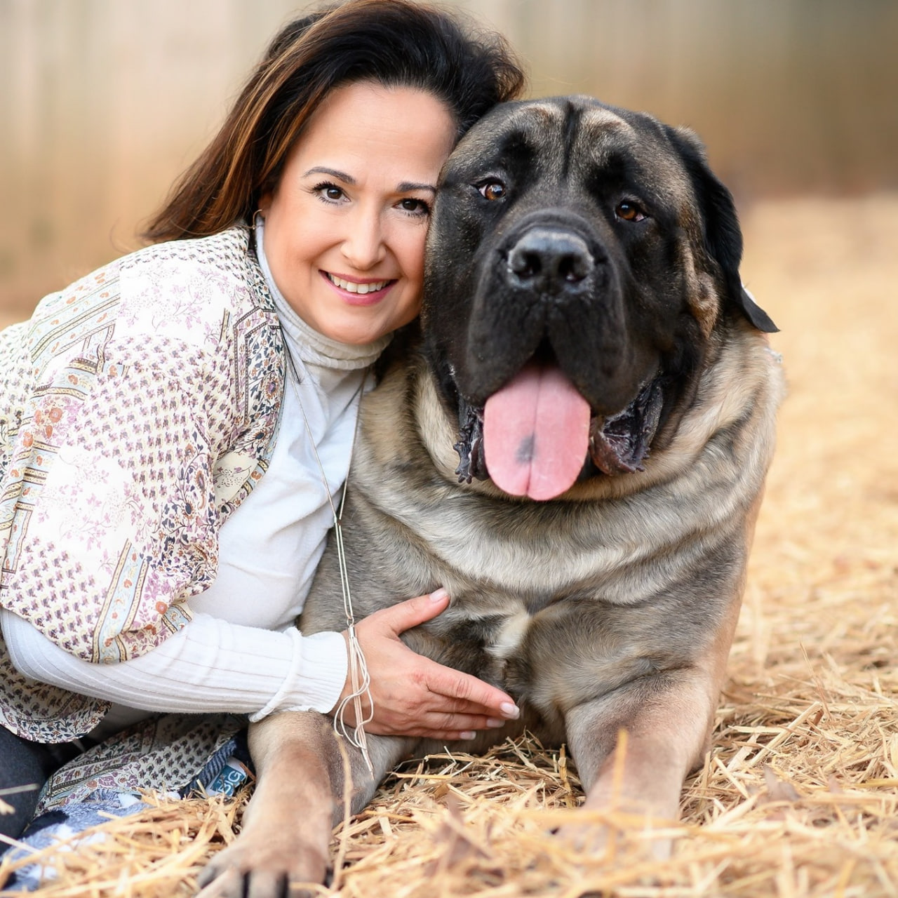 Wags & Wiggles founder with a beloved pet
