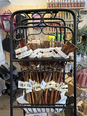 Natural bully stick dog chews