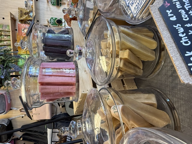 Himalayan yak milk dog chews in jars